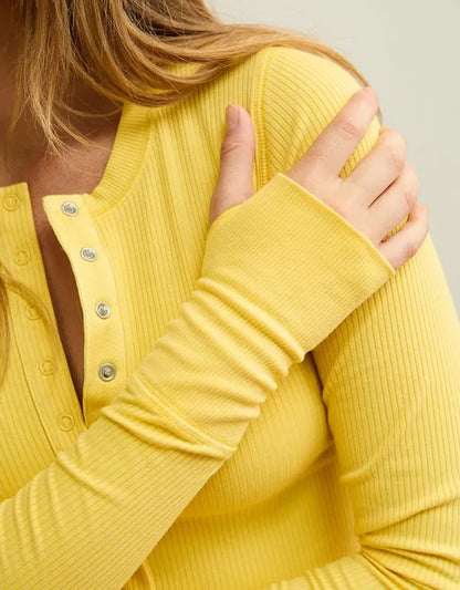 AE Long-Sleeve Henley T-Shirt