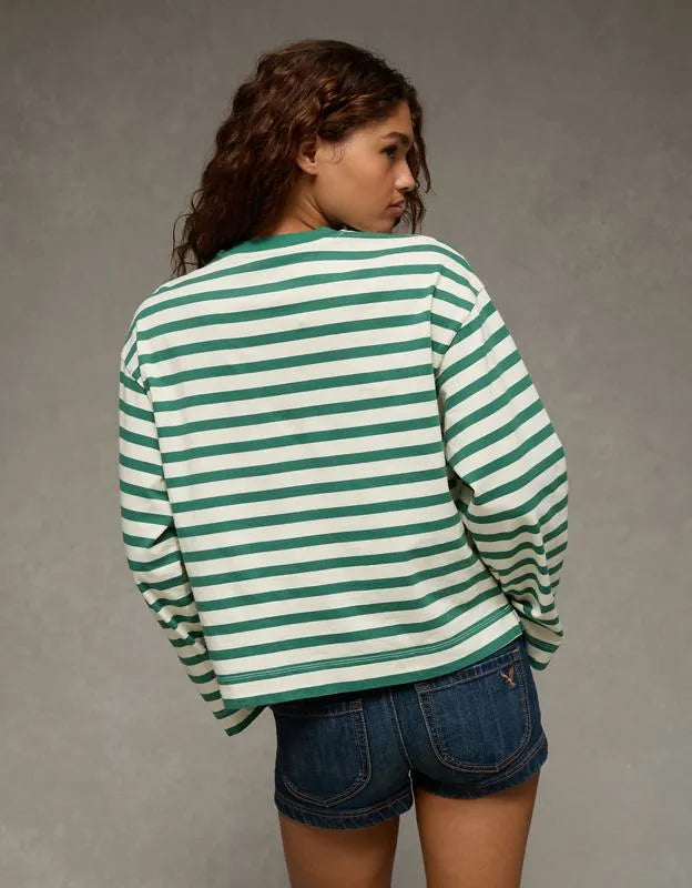 AE Oversized Long-Sleeve T-Shirt
