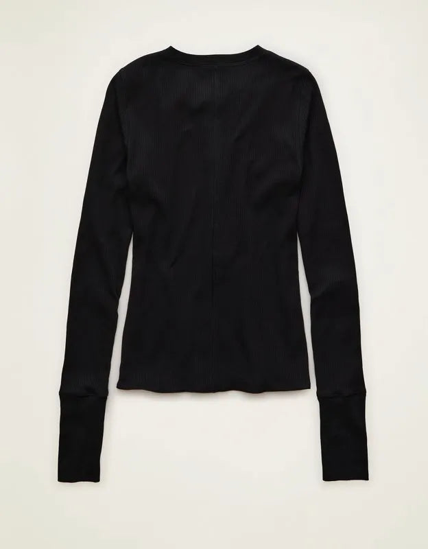 AE Long-Sleeve Henley T-Shirt