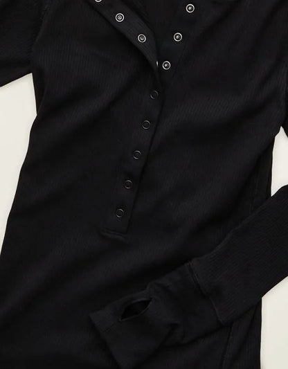 AE Long-Sleeve Henley T-Shirt