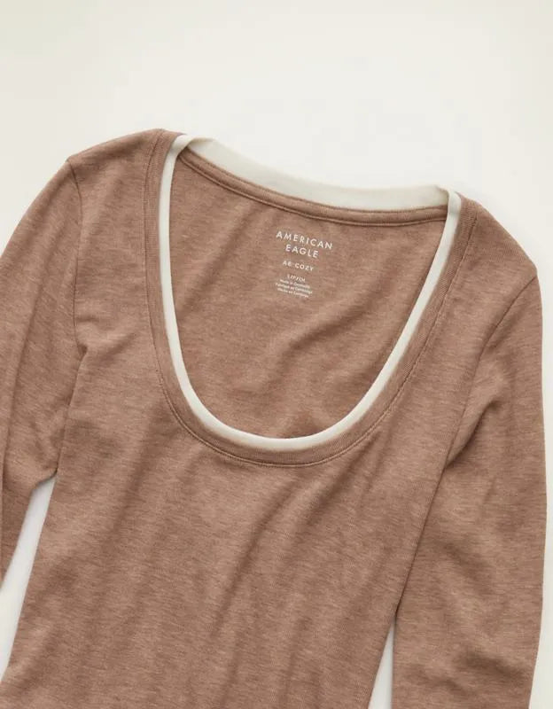 AE Twice As Nice Scoop Neck Cozy T-Shirt