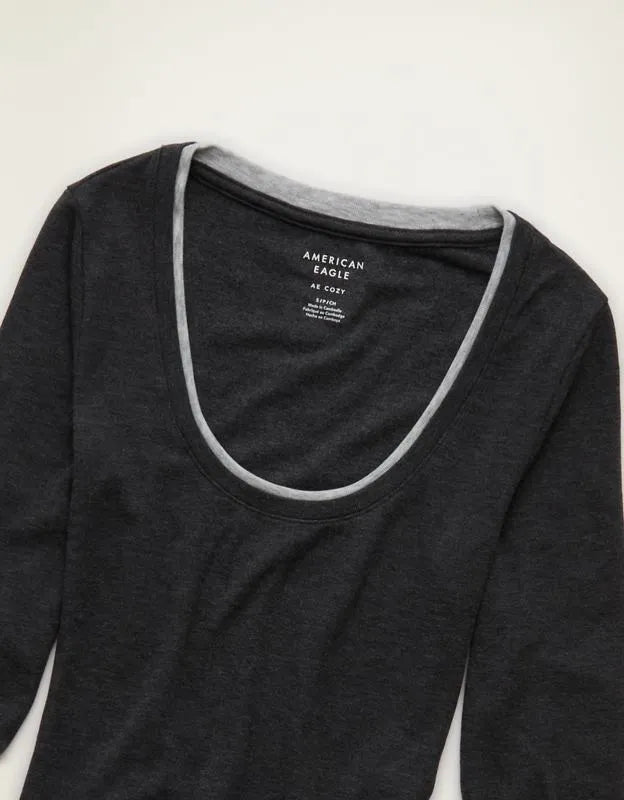 AE Twice As Nice Scoop Neck Cozy T-Shirt