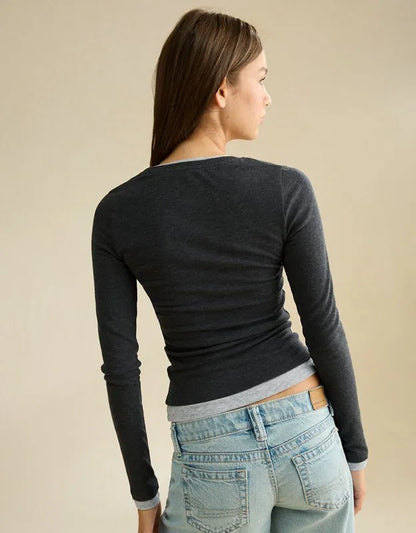 AE Twice As Nice Scoop Neck Cozy T-Shirt