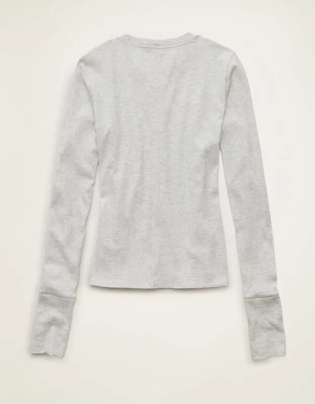 AE Long-Sleeve Henley T-Shirt