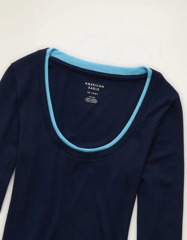 AE Twice As Nice Scoop Neck Cozy T-Shirt