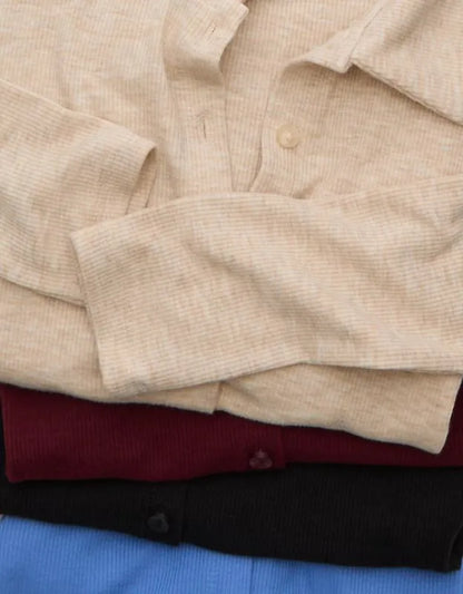 AE Button-Up Long-Sleeve Polo Shirt