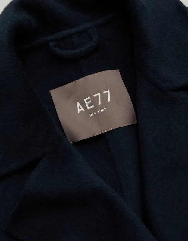 AE77 Premium Wool-Blend Wrap Coat