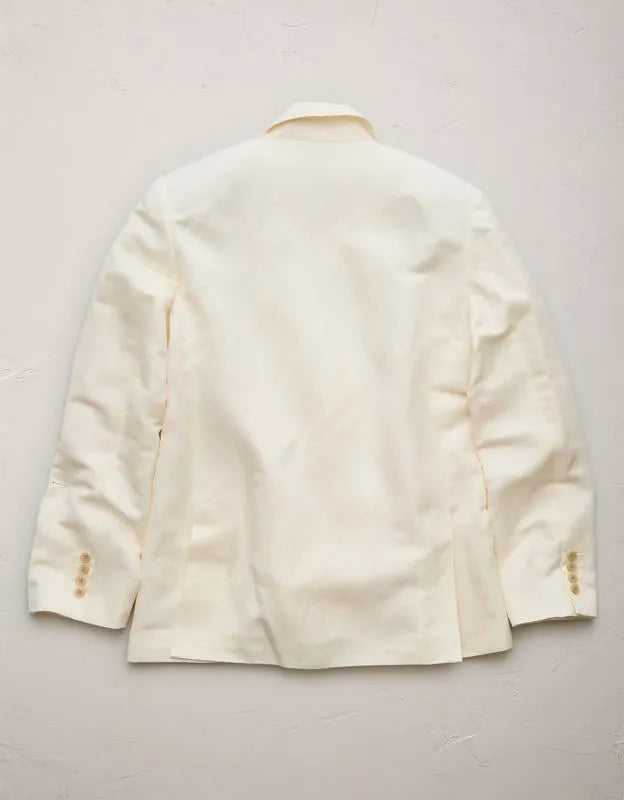 AE77 Premium Linen-Silk Blend Double-Breasted Blazer