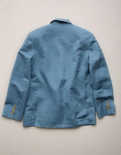 AE77 Premium Linen-Silk Blend Double-Breasted Blazer