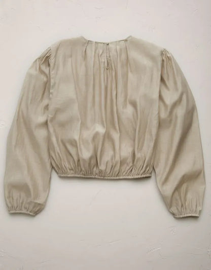 AE77 Premium Bubble Blouse