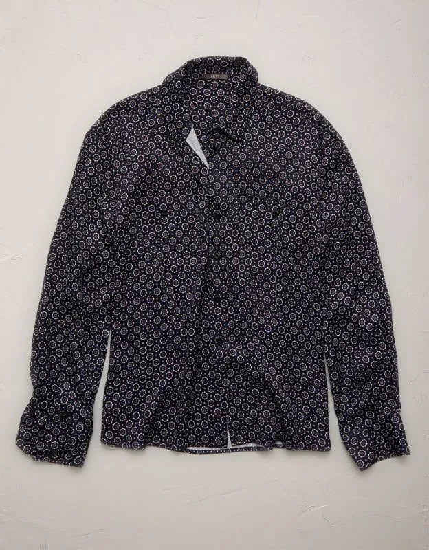 AE77 Relaxed Button-Up Printed Shirt