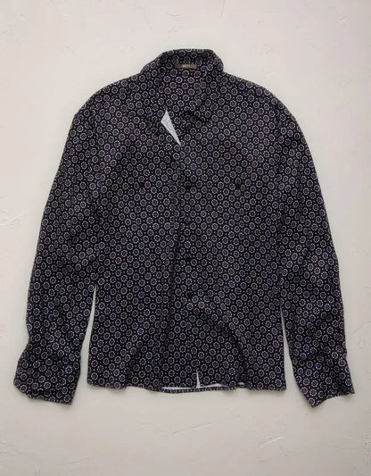 AE77 Relaxed Button-Up Printed Shirt