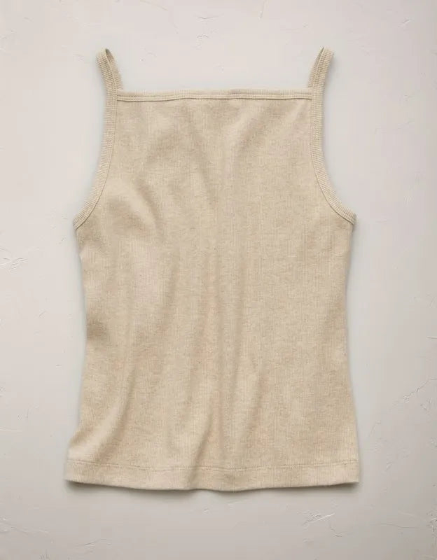 AE77 Premium Straight Neck Tank Top