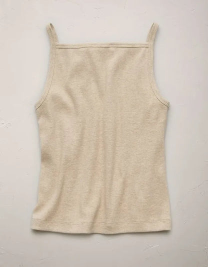 AE77 Premium Straight Neck Tank Top