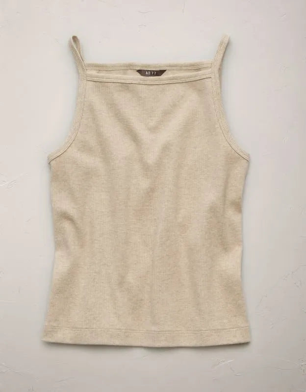 AE77 Premium Straight Neck Tank Top