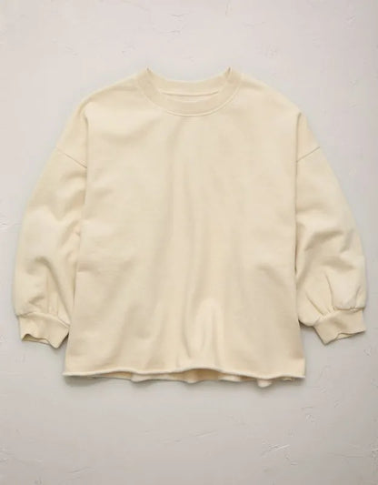AE77 Premium Puff Sleeve Sweatshirt
