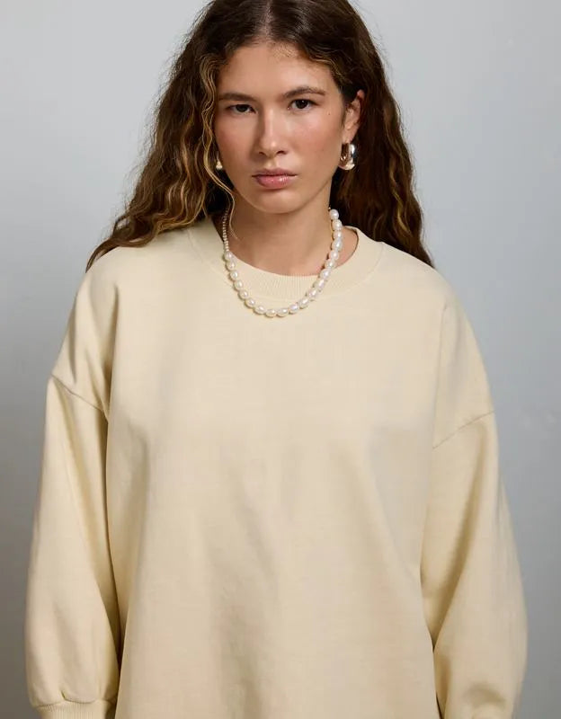 AE77 Premium Puff Sleeve Sweatshirt