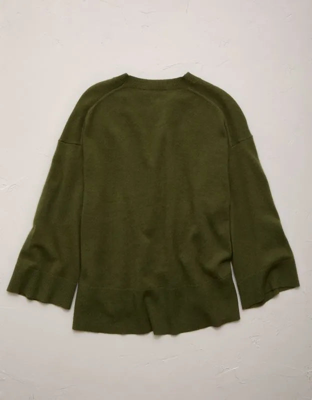 AE77 Premium Oversized Cashmere Sweater T-Shirt
