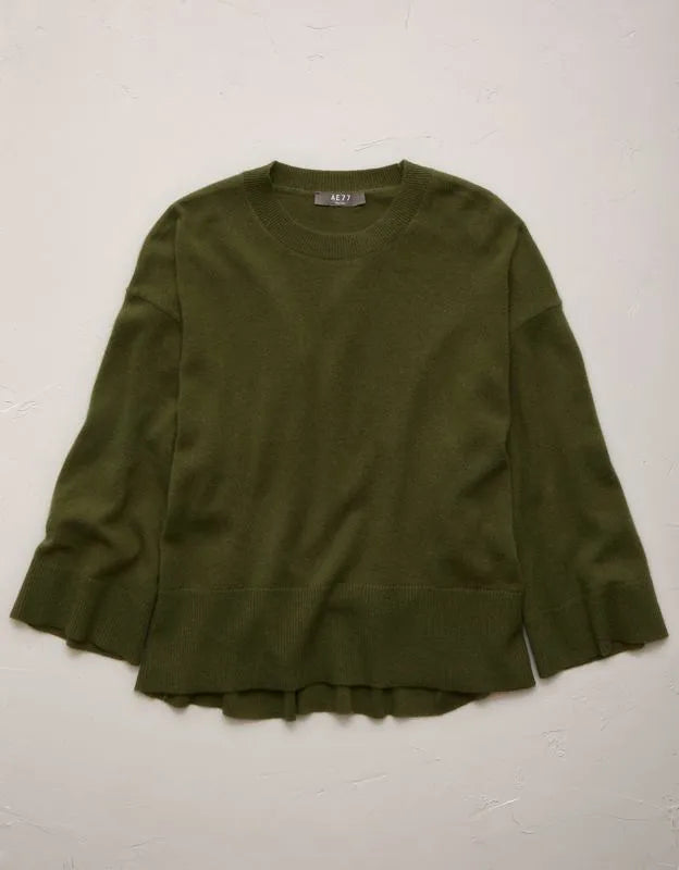 AE77 Premium Oversized Cashmere Sweater T-Shirt