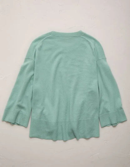 AE77 Premium Oversized Cashmere Sweater T-Shirt