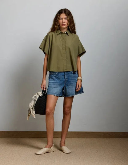 AE77 Short Sleeve Poplin Shirt