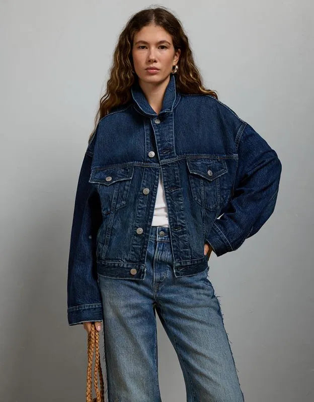 AE77 Premium Oversized Denim Jacket