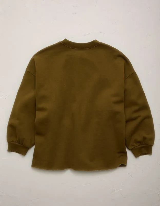 AE77 Puff Sleeve Terry Sweatshirt