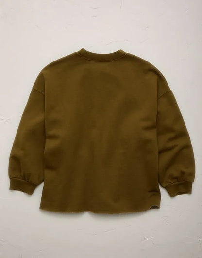 AE77 Puff Sleeve Terry Sweatshirt
