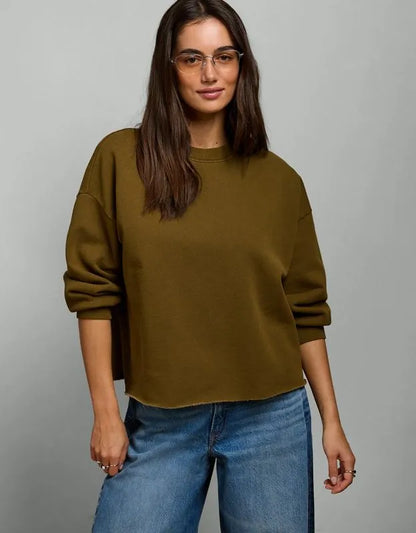 AE77 Puff Sleeve Terry Sweatshirt