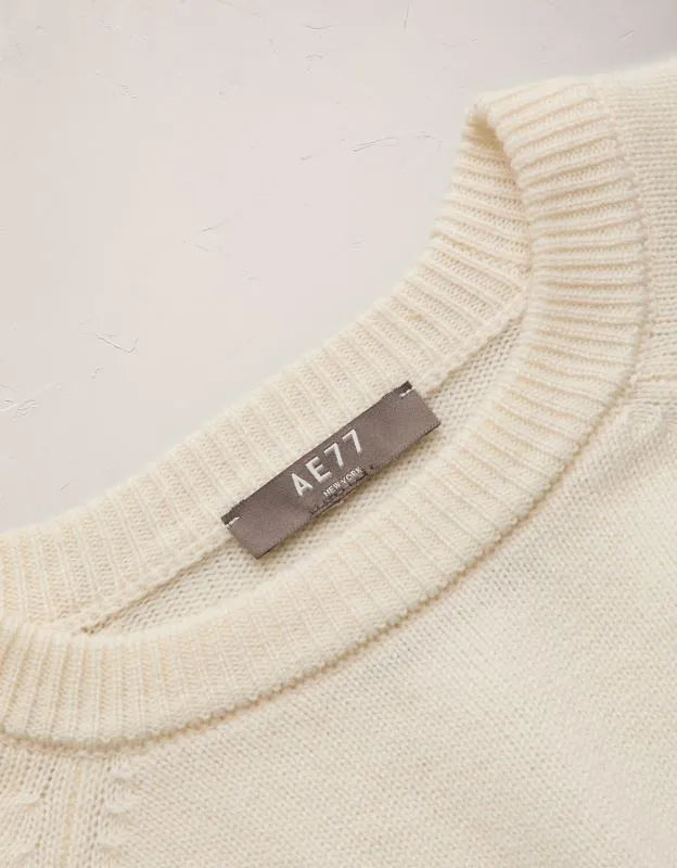 AE77 Boxy Cashmere Sweater Tee
