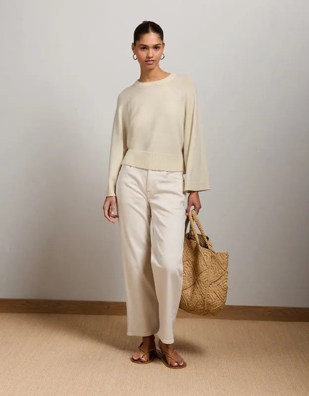 AE77 Boxy Cashmere Sweater Tee