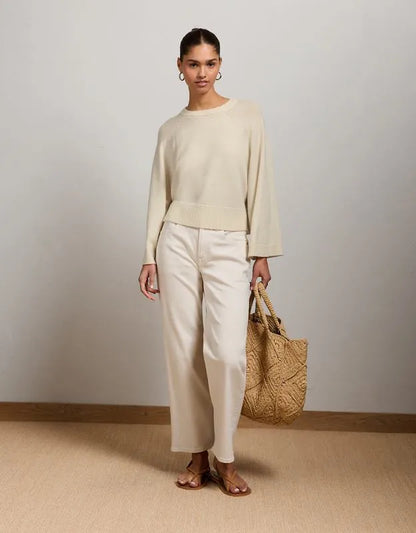 AE77 Boxy Cashmere Sweater Tee
