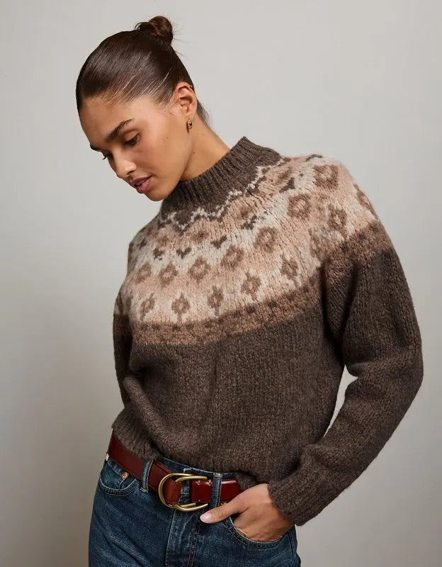 AE77 Fairisle Crew Neck Sweater