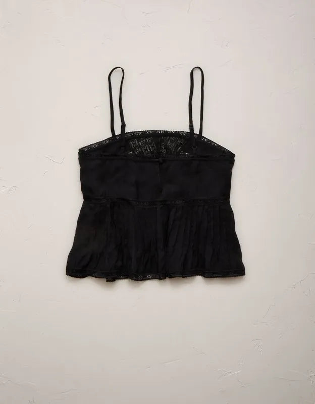 AE77 Pintuck Slip Cami