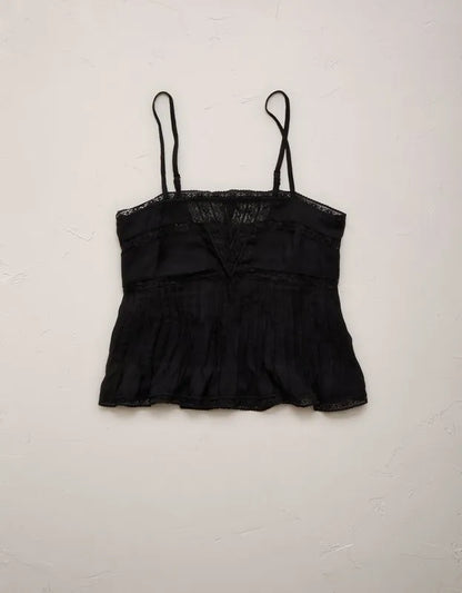 AE77 Pintuck Slip Cami