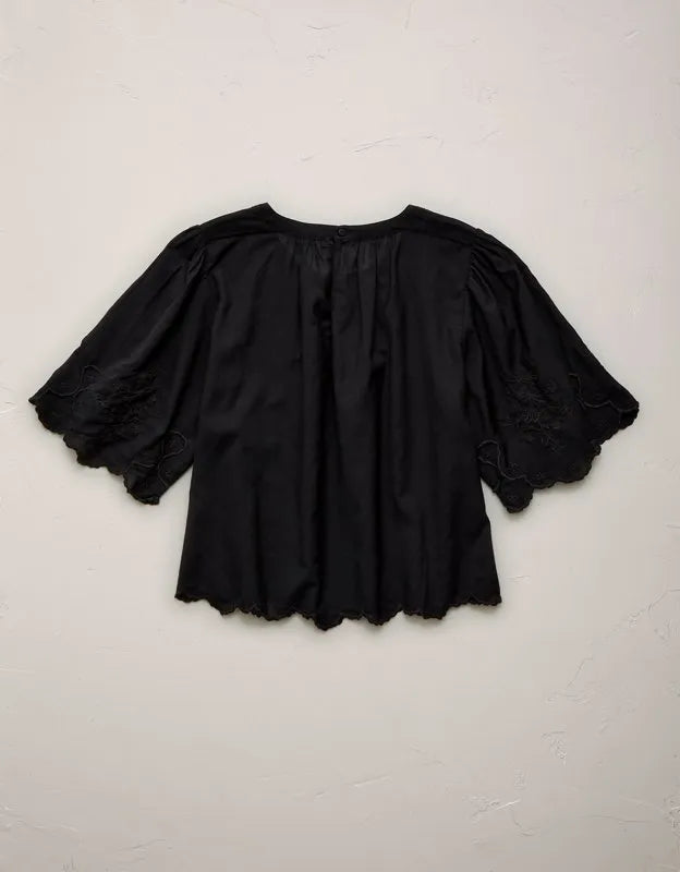 AE77 Embroidered Voile T-Shirt