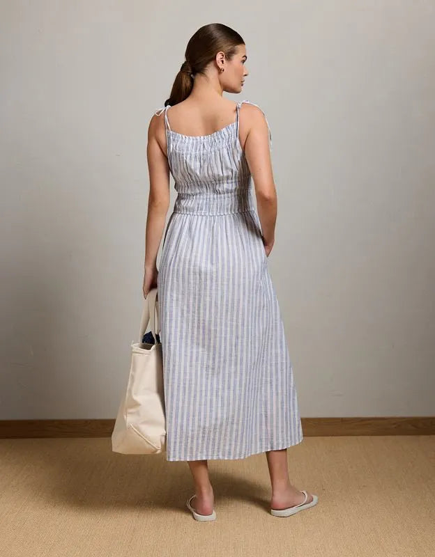 AE77 Ruched Midi Dress