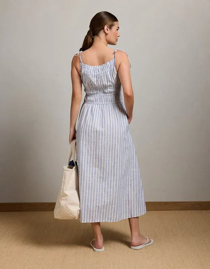 AE77 Ruched Midi Dress
