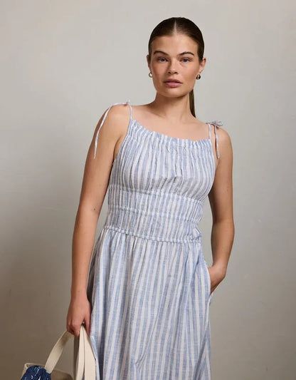 AE77 Ruched Midi Dress