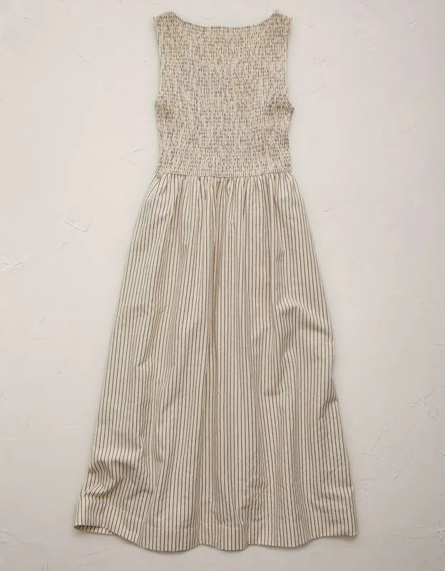 AE77 Smocked Midi Dress