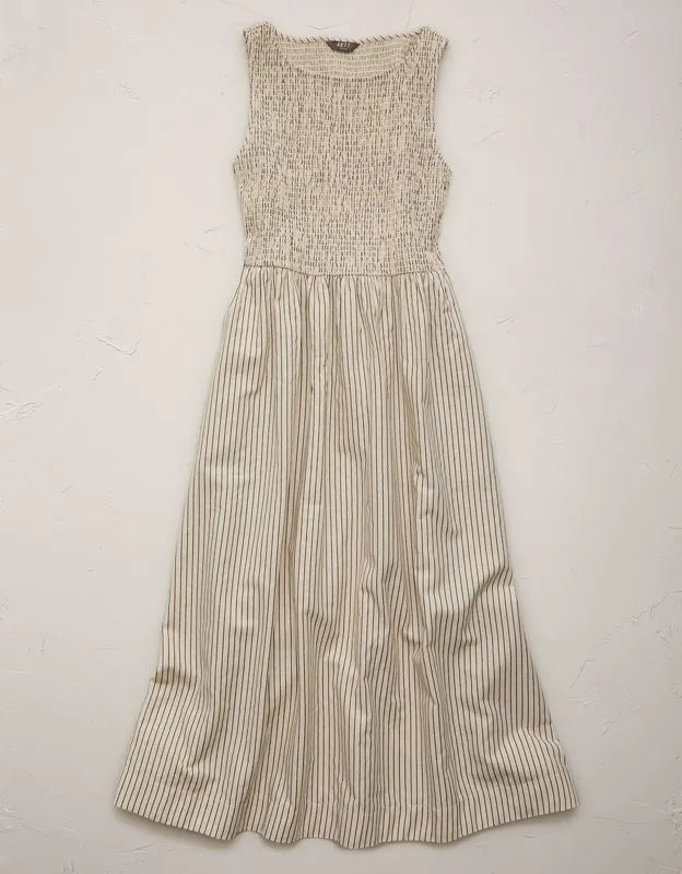 AE77 Smocked Midi Dress
