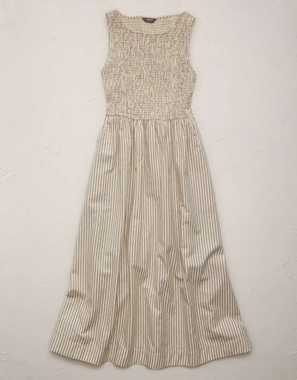 AE77 Smocked Midi Dress