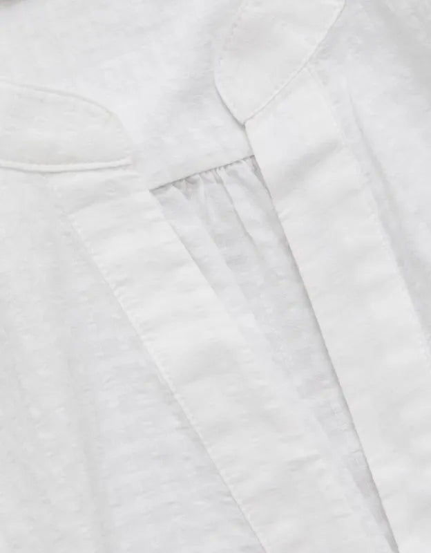 AE77 Split Neck Blouse