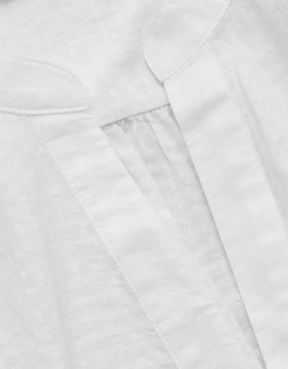 AE77 Split Neck Blouse