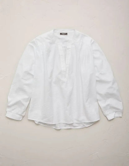 AE77 Split Neck Blouse