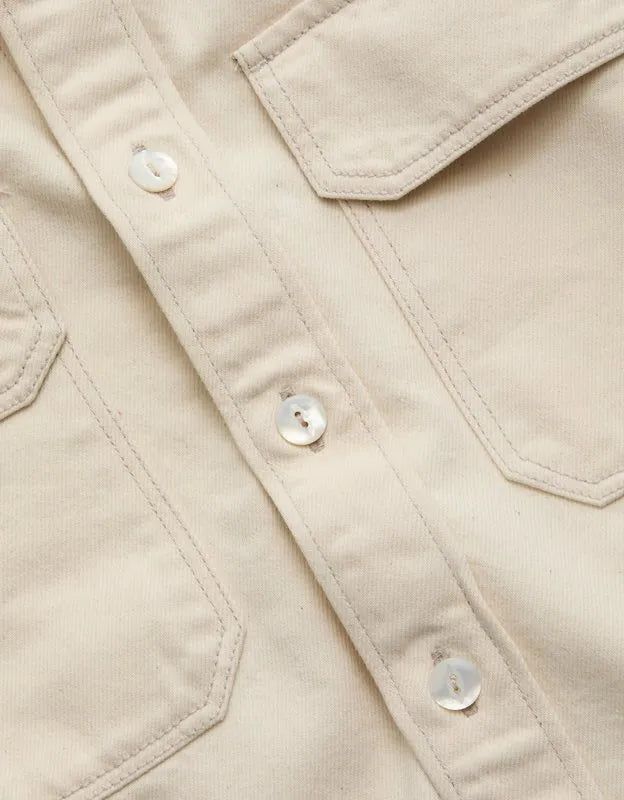 AE77 Denim Shacket
