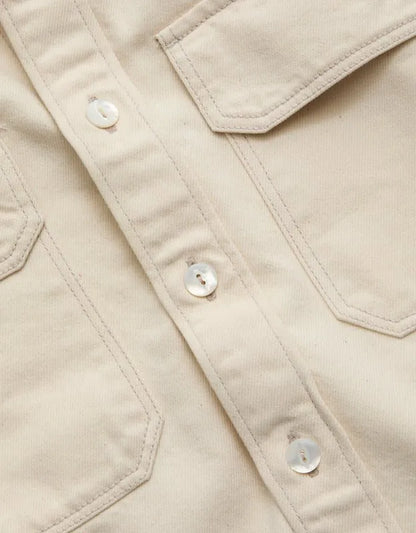 AE77 Denim Shacket