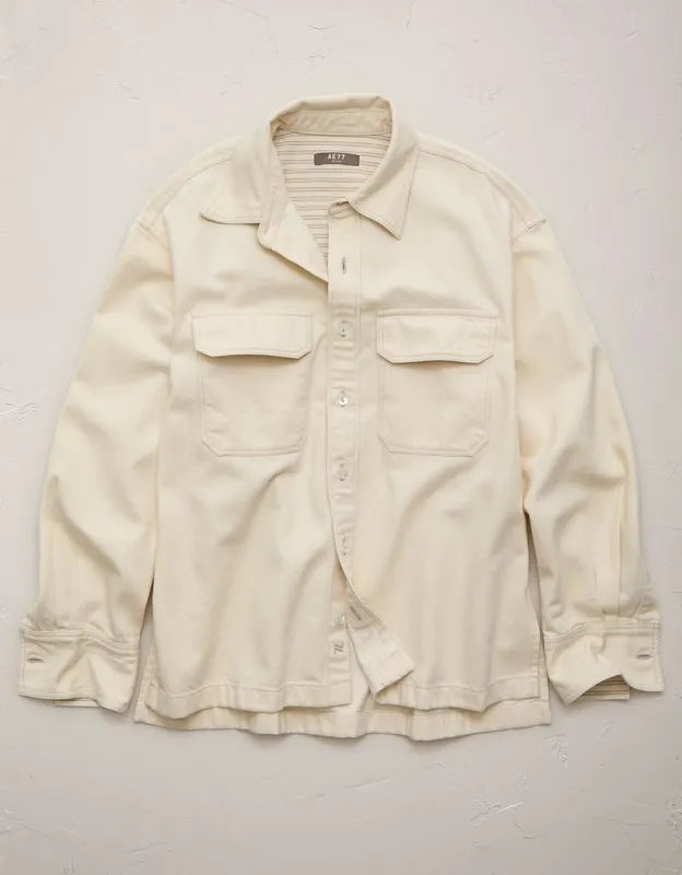 AE77 Denim Shacket