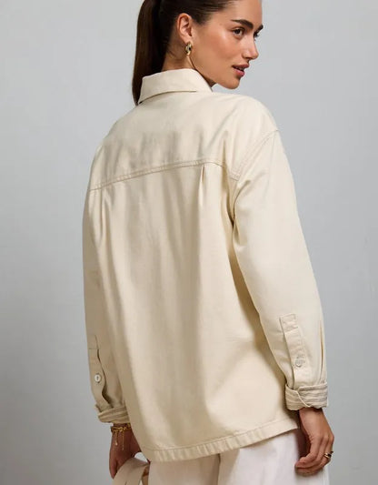 AE77 Denim Shacket