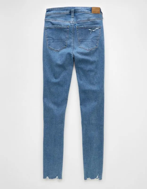 AE Super High-Waisted Ripped Jegging